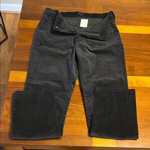 J. Crew Black Corduroy Pants, size 29, fits size 8 straight regular fit, new